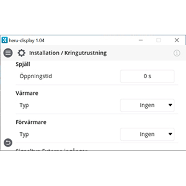 Mynd af Stýring f. Östberg HERU Varmaskipta