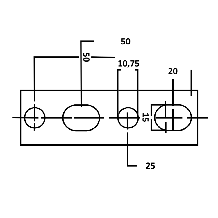 Mynd af Gebhardt Gataslá T30 30x30mm Galv.