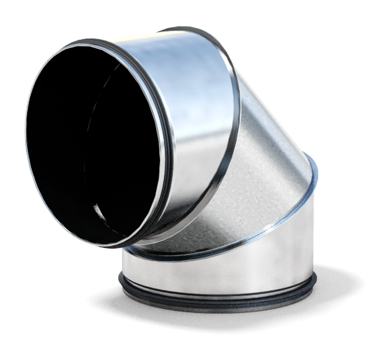 Mynd af Stuttbeygja HIBK-400 90° Hallströms