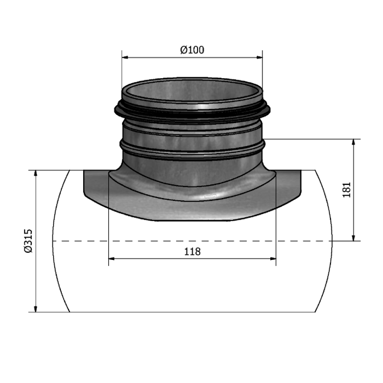 Mynd af Söðull HPS 315-100 Hallströms