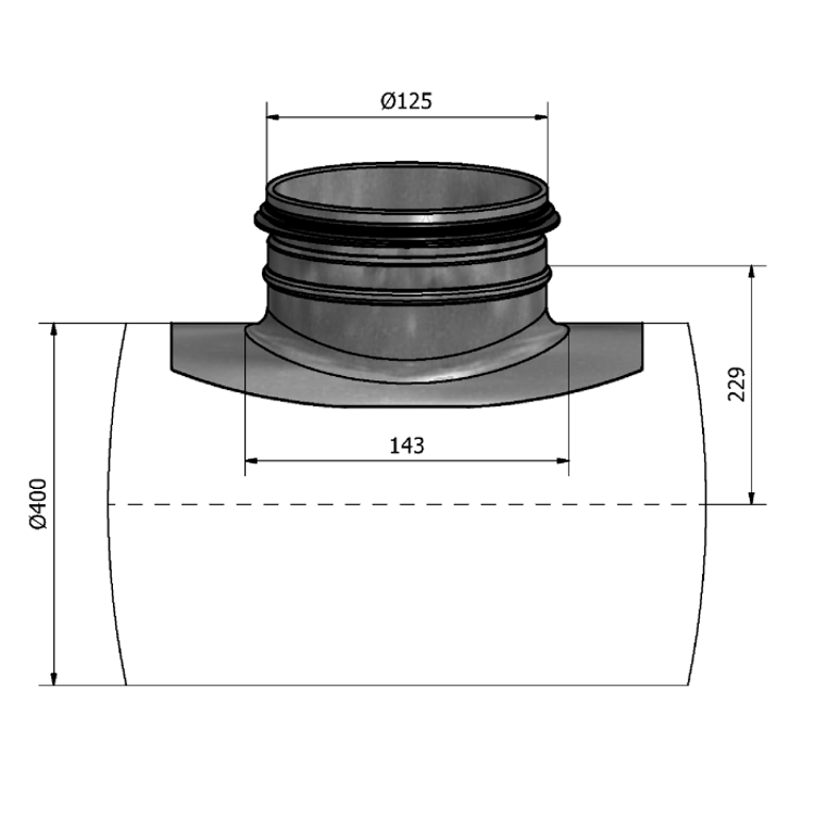 Mynd af Söðull HPS 400-125 Hallströms