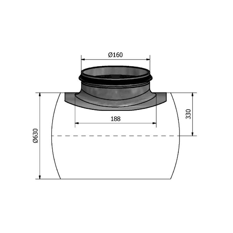 Mynd af Söðull HPS 630-160 Hallströms