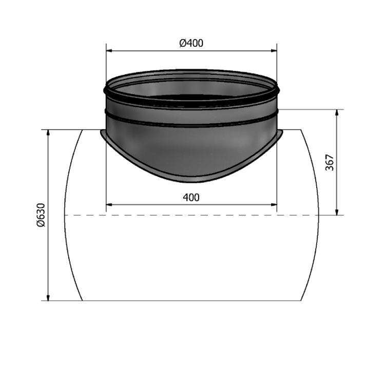 Mynd af Söðull HPS 630-400 Hallströms