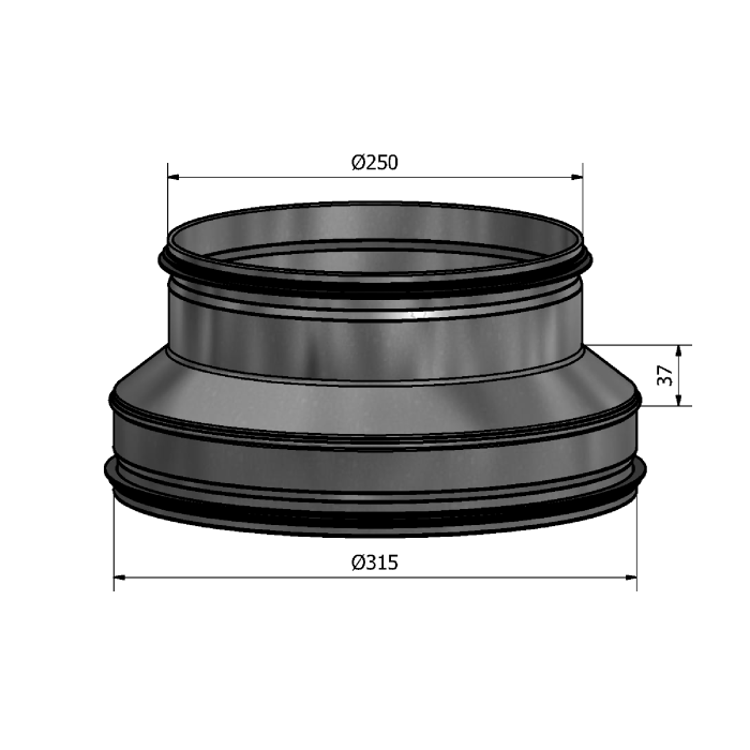 Mynd af Minnkun HFC 315-250 Hallströms