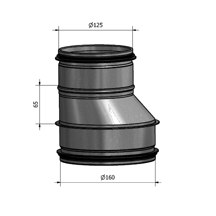 Mynd af Minnkun HFB 160-125 Hallströms