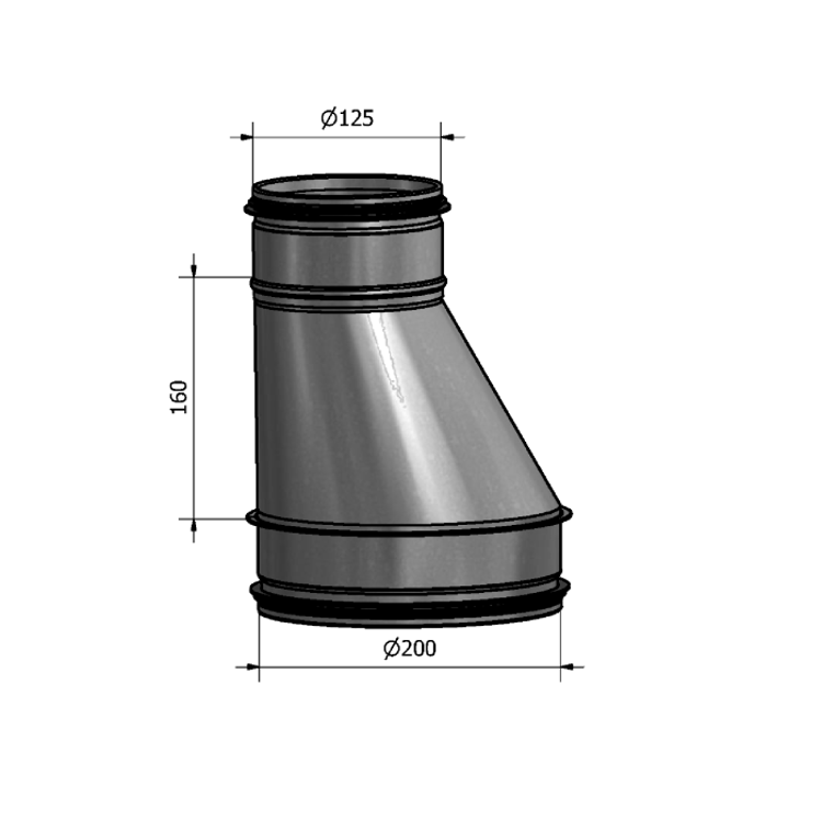 Mynd af Minnkun HFB 200-125 Hallströms