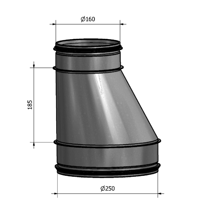 Mynd af Minnkun HFB 250-160 Hallströms