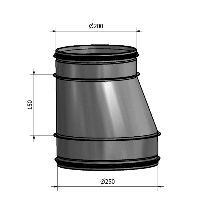 Mynd af Minnkun HFB 250-200 Hallströms