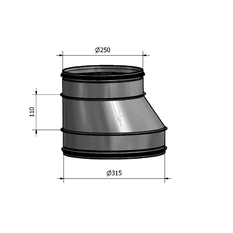 Mynd af Minnkun HFB 315-250 Hallströms