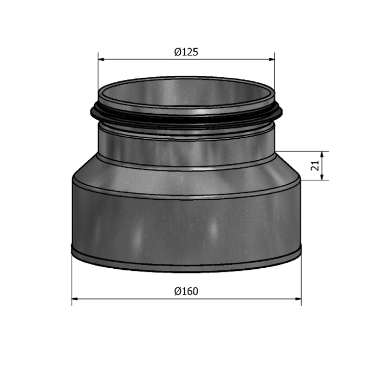 Mynd af Minnkun HFCM 160-125 Hallströms