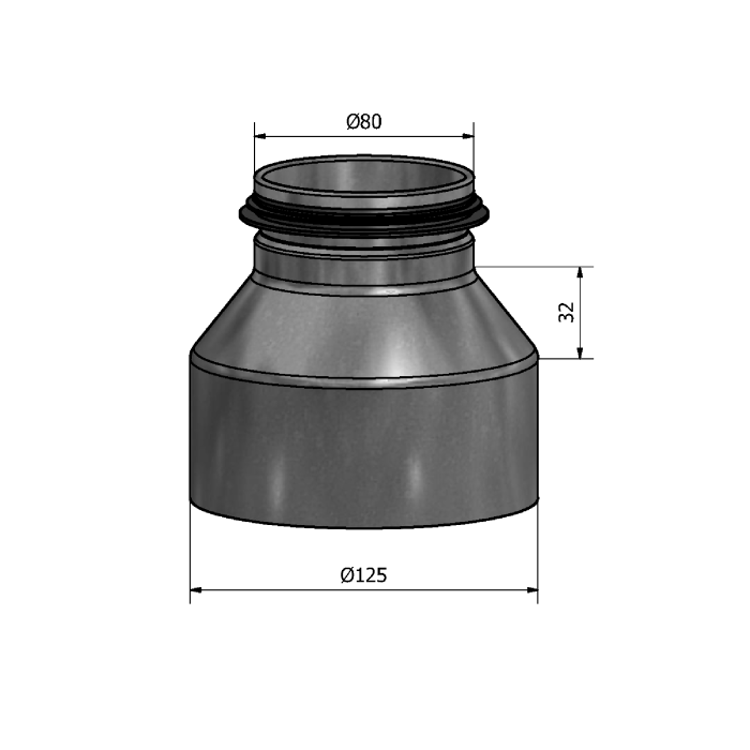 Mynd af Minnkun HFCM 125-80 Hallströms