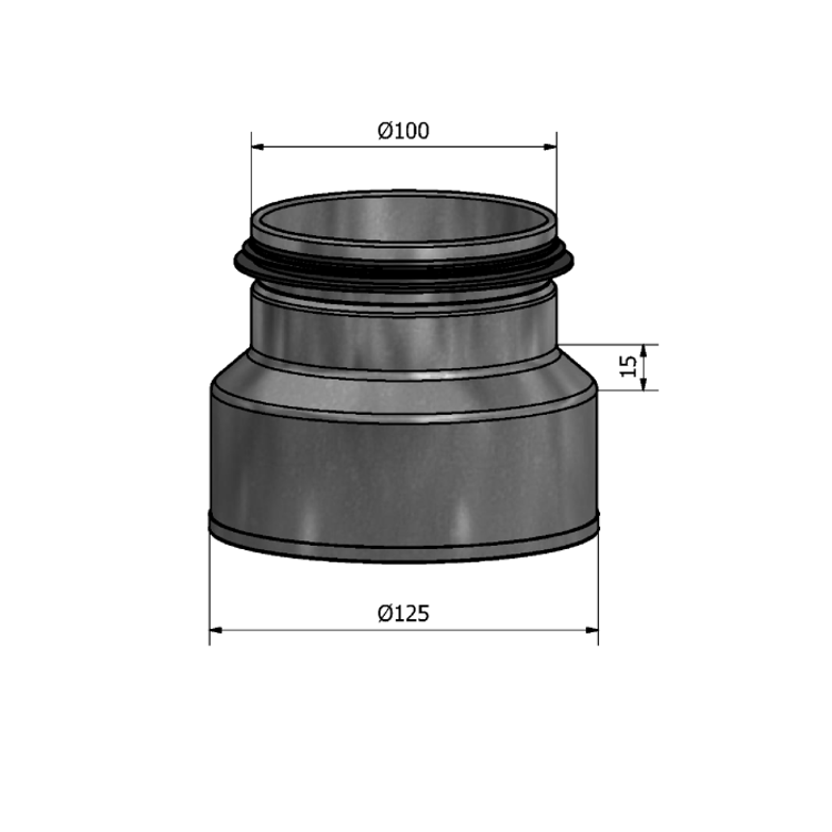 Mynd af Minnkun HFCM 125-100 Hallströms