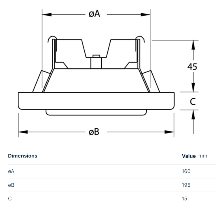Mynd af Útsogsventill EFF 160mm Systemair