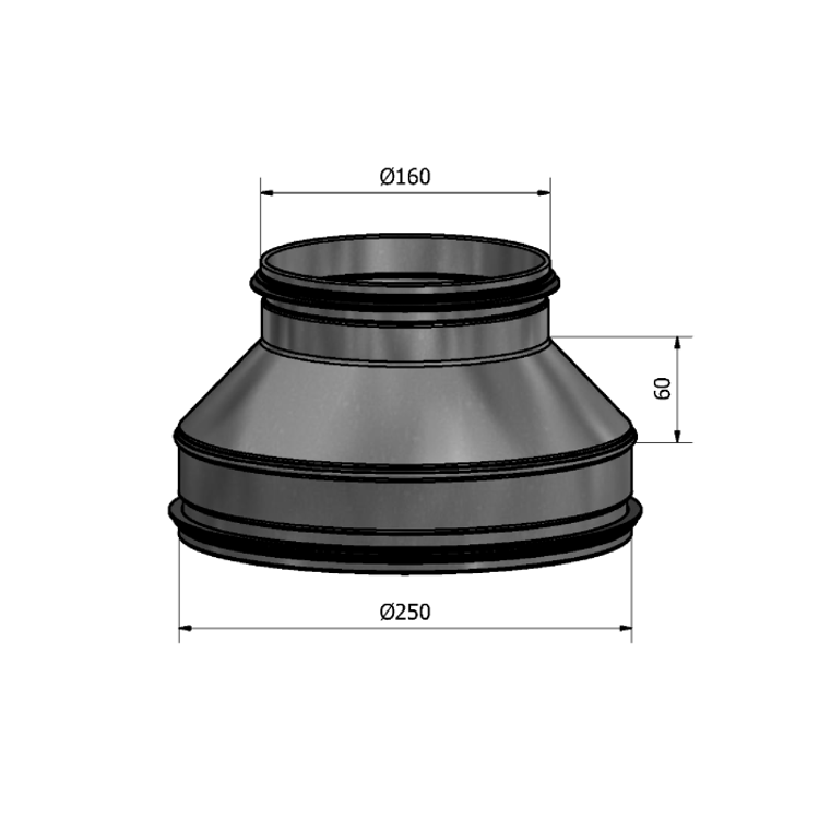 Mynd af Minnkun HFC 250-160 Hallströms