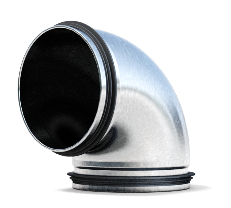 Mynd af Stuttbeygja HIBK-160 90° Hallströms